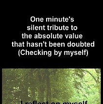 One Minute's Silent Tribute to the Absolute Value that 